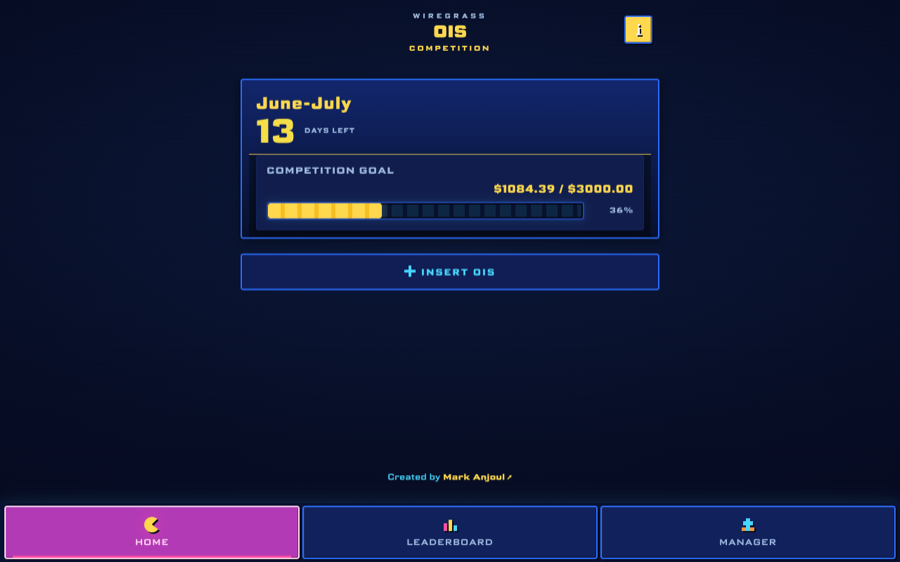 OIS Competition Tracker screenshot